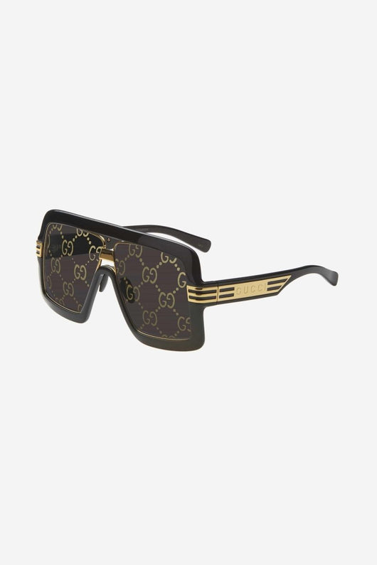 Gucci black bold 80s inspired sunglasses - Lux Studios