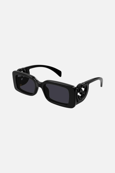 Gucci black bold rectangular sunglasses GG1325S - Lux Studios