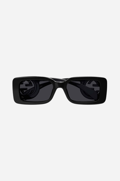 Gucci black bold rectangular sunglasses GG1325S - Lux Studios