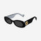 Gucci black oval sunglasses