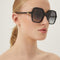 Gucci black square sunglasses
