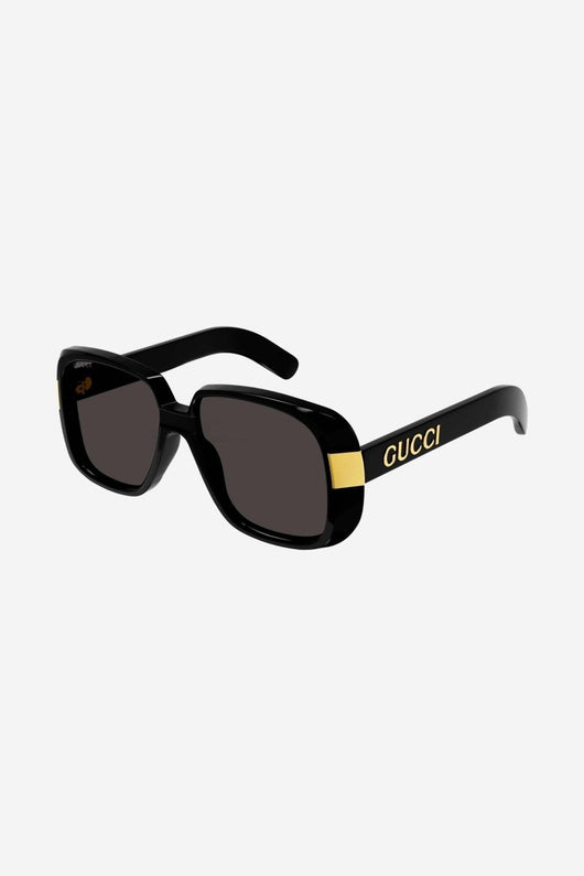 Gucci black squared sunglasses - Lux Studios