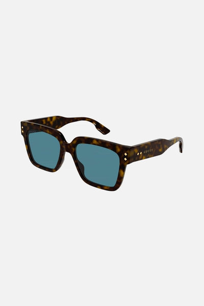 Gucci bold squared havana sunglasses - Lux Studios
