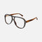 Gucci brown pilot with double bridge frame