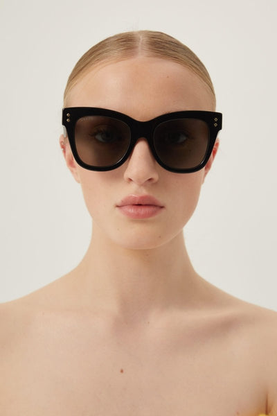 Gucci cat-eye black sunglasses - Lux Studios
