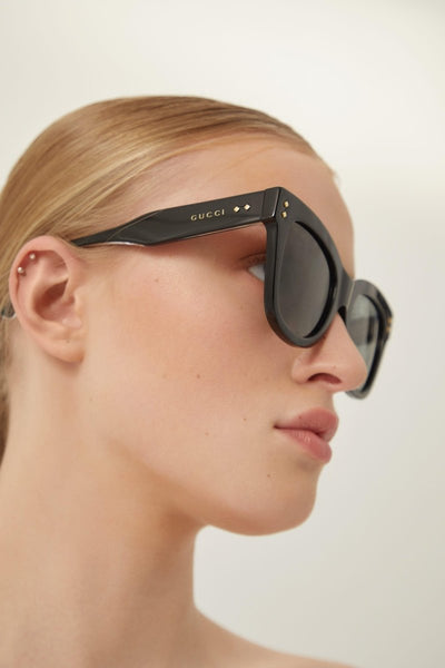 Gucci cat-eye black sunglasses - Lux Studios