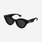 Gucci cat eye black sunglasses with GG logo