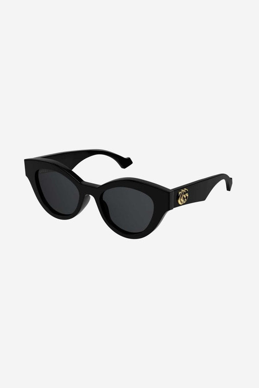 Gucci cat eye black sunglasses with GG logo - Lux Studios