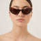 Gucci cat eye brown acetate sunglasses