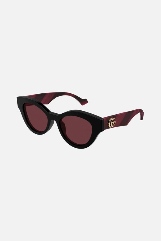 Gucci cat eye burgundy sunglasses - Lux Studios