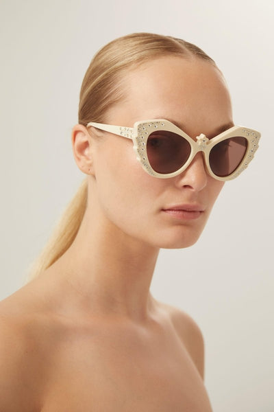 Gucci cat-eye oversized sunglasses with Swarovski - Lux Studios