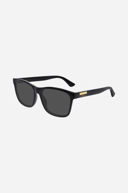 Gucci classic black rectangular men sunglasses - Lux Studios