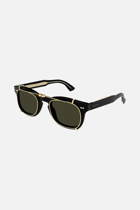 Gucci clip on black sunglasses - Lux Studios