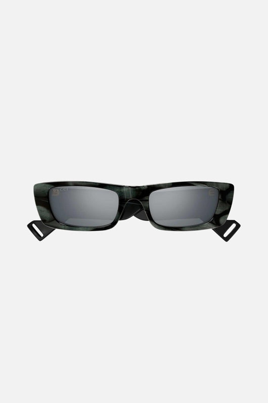Gucci dark grey rectangular sunglasses - Lux Studios