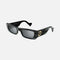 Gucci dark grey rectangular sunglasses