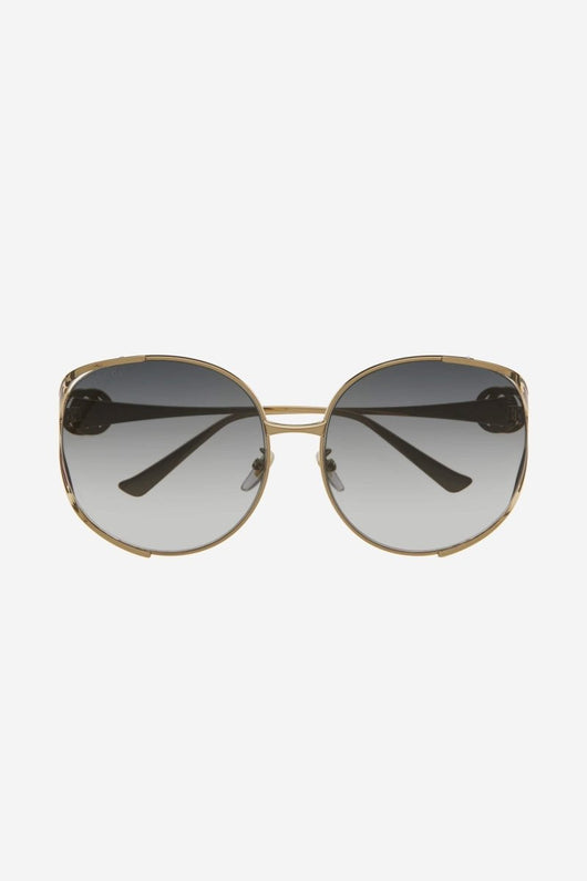 Gucci extra round femenine metal sunglasses - Lux Studios
