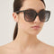 Gucci femenine oversized cat-eye sunglasses