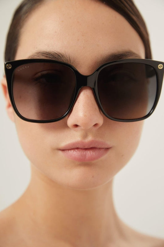 Gucci femenine oversized cat-eye sunglasses - Lux Studios