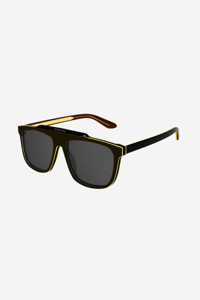 Gucci flat top black sunglasses - Lux Studios