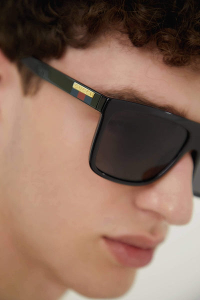 Gucci flat top squared masculine sunglasses - Lux Studios