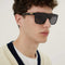 Gucci flat top squared masculine sunglasses