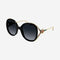 Gucci fork acetate black sunglasses