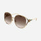 Gucci fork metal brown sunglasses