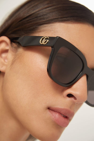 Gucci GG0998S squared femenine black sunglasses - Lux Studios
