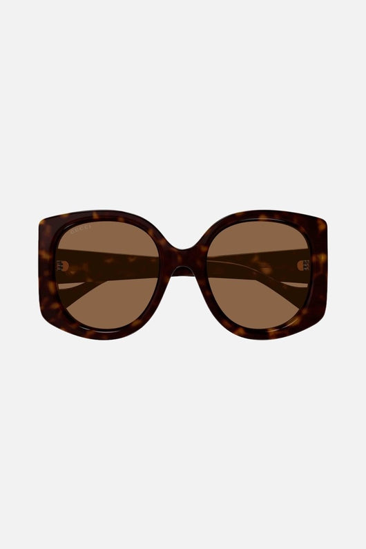 Gucci GG1257s oversized butterfly havana GG sunglasses - Lux Studios