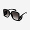 Gucci GG1326S black butterfly shape sunglasses