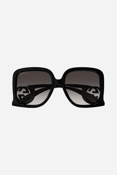 Gucci GG1326S black butterfly shape sunglasses - Lux Studios