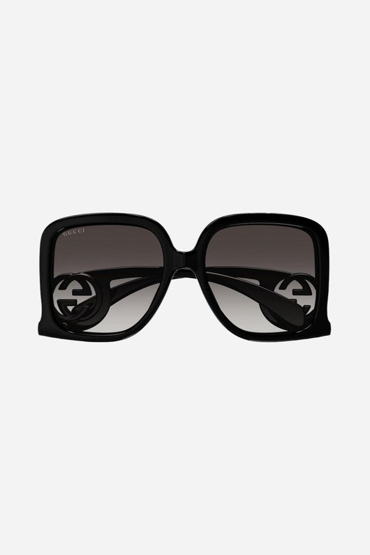 Gucci GG1326S black butterfly shape sunglasses - Lux Studios