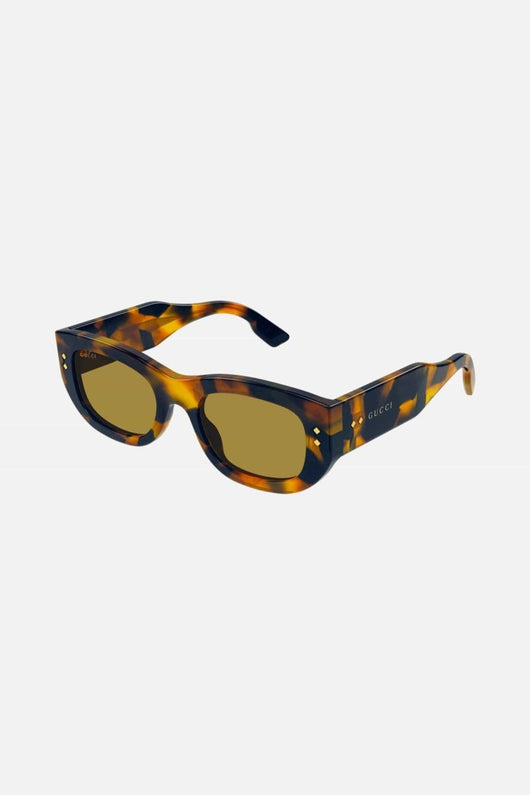 Gucci havana bold sunglasses - Lux Studios
