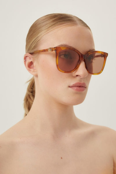 Gucci havana cat-eye sunglasses - Lux Studios