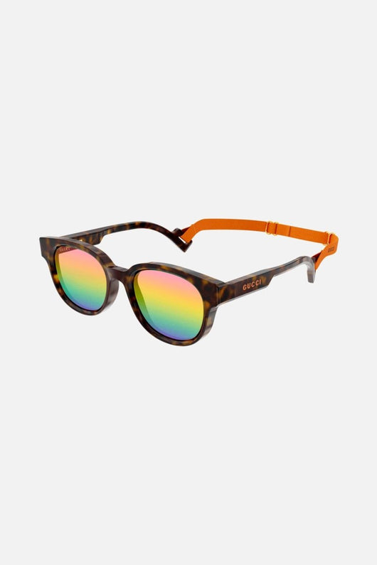 Gucci havana sporty sunglasses - Lux Studios