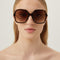 Gucci havana square shape sunglasses