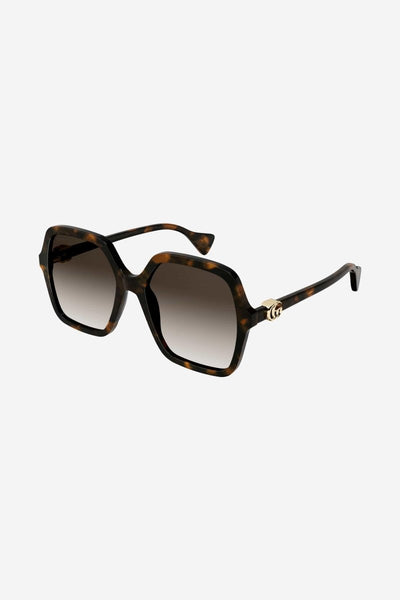 Gucci havana square shape sunglasses - Lux Studios