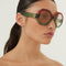 Gucci hexagonal tricolor sunglasses