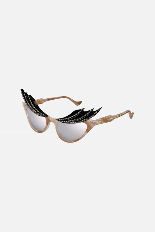 Gucci Hollywood collection sunglasses cream color with Swarovski - Lux Studios
