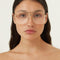 Gucci metal aviator gold frame
