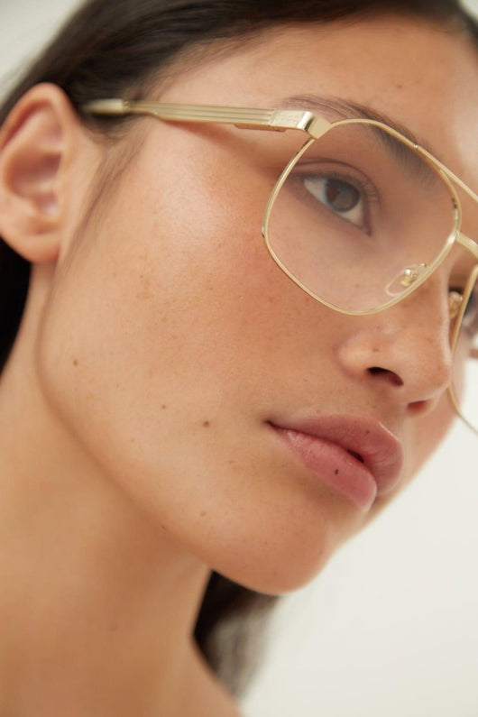 Gucci metal aviator gold frame - Lux Studios