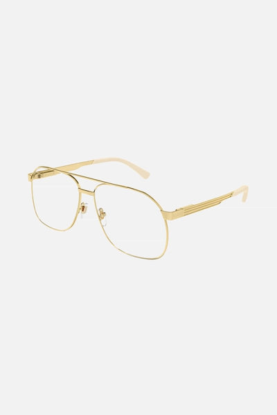 Gucci metal aviator gold frame - Lux Studios