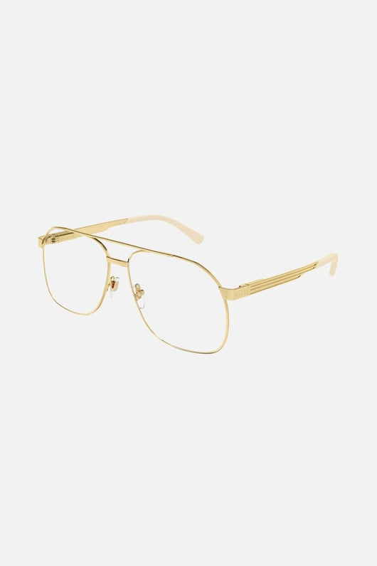 Gucci metal aviator gold frame - Lux Studios