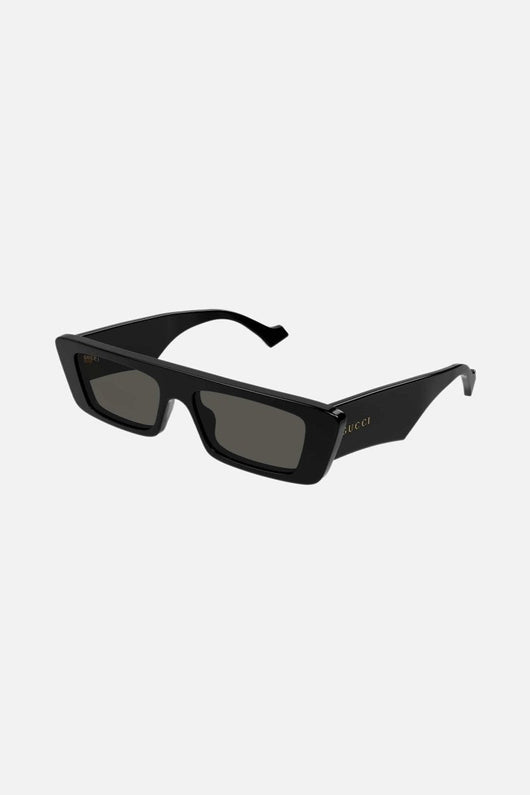 Gucci micro flat top black sunglasses - Lux Studios