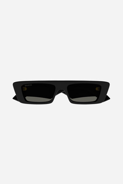 Gucci micro flat top black sunglasses - Lux Studios