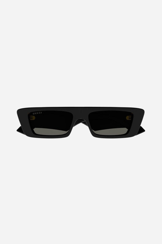 Gucci micro flat top black sunglasses - Lux Studios