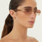 Gucci micro metal sunglasses with logo all over