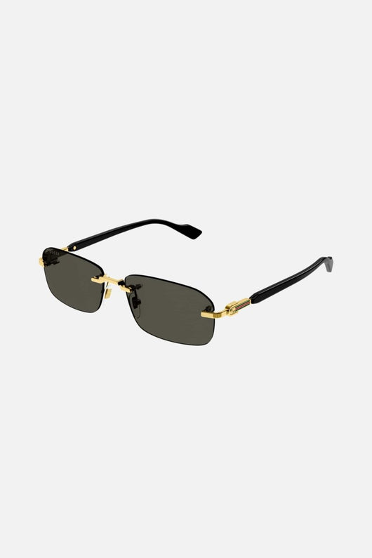 Gucci micro rimless metal sunglasses - Lux Studios