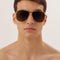 Gucci oversize caravan shape sunglasses