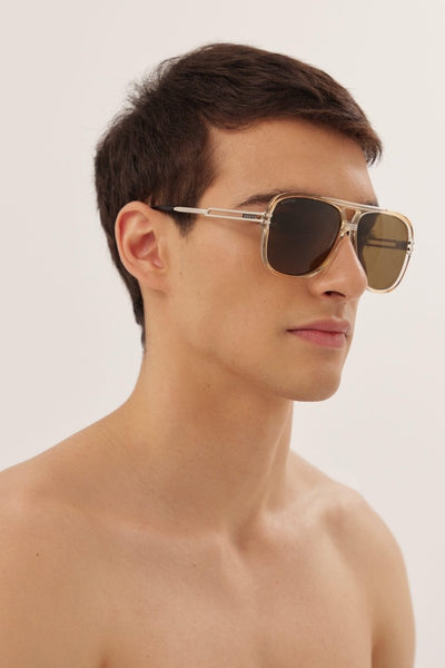 Gucci oversize caravan shape sunglasses - Lux Studios